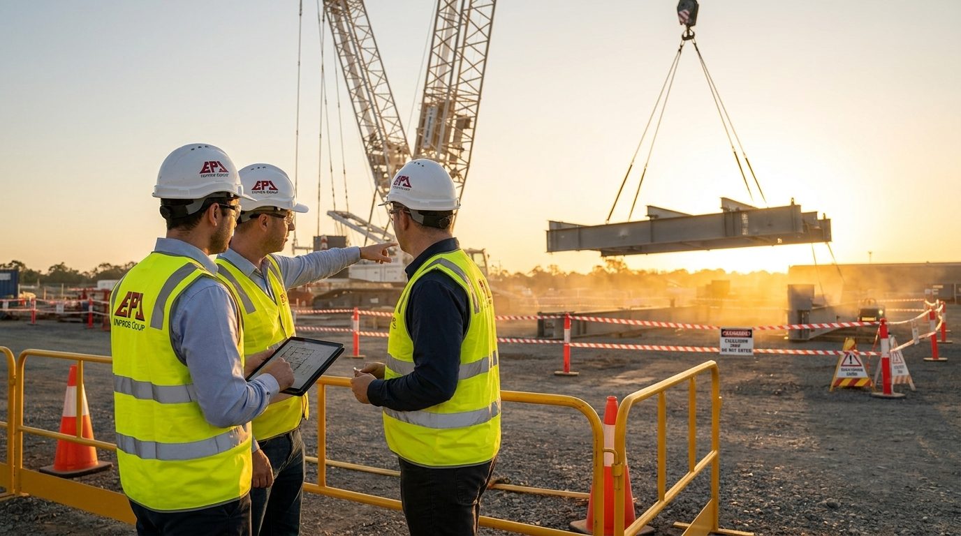 Equipo de ingeniería EPC INPROS en obra