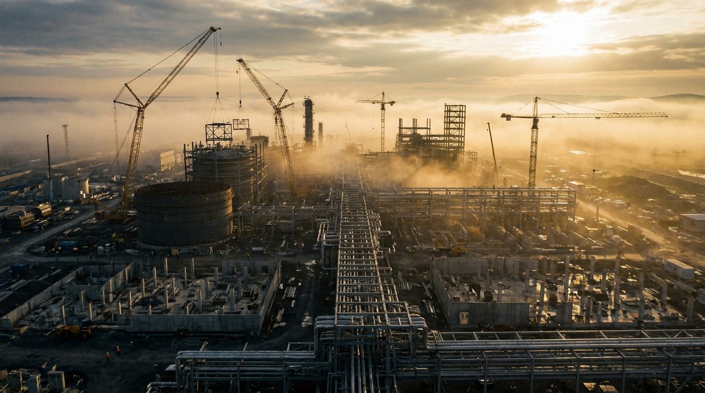 Proyecto industrial EPC en construcción